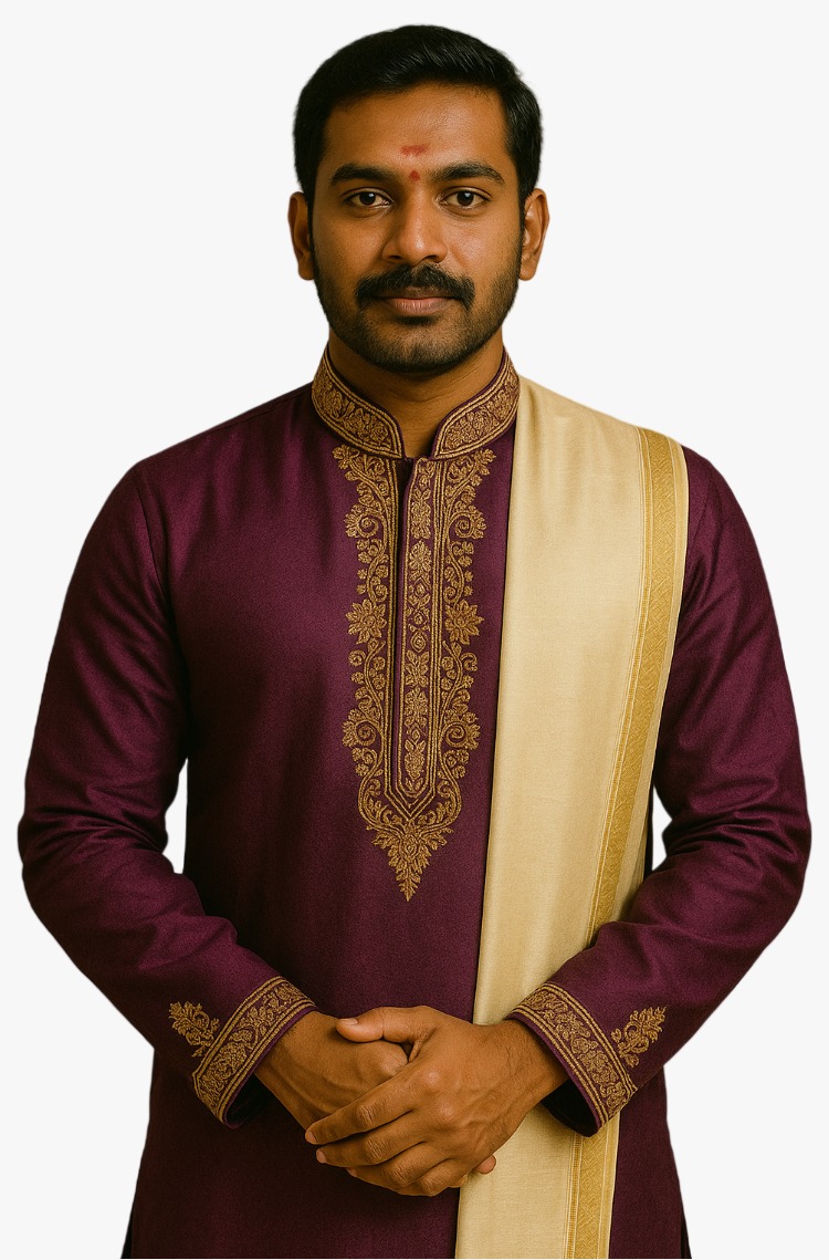 Traditional Indian Kurta or Sherwani